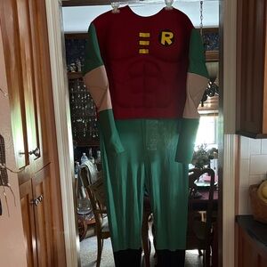 Kids Superhero Costume - Red and Green